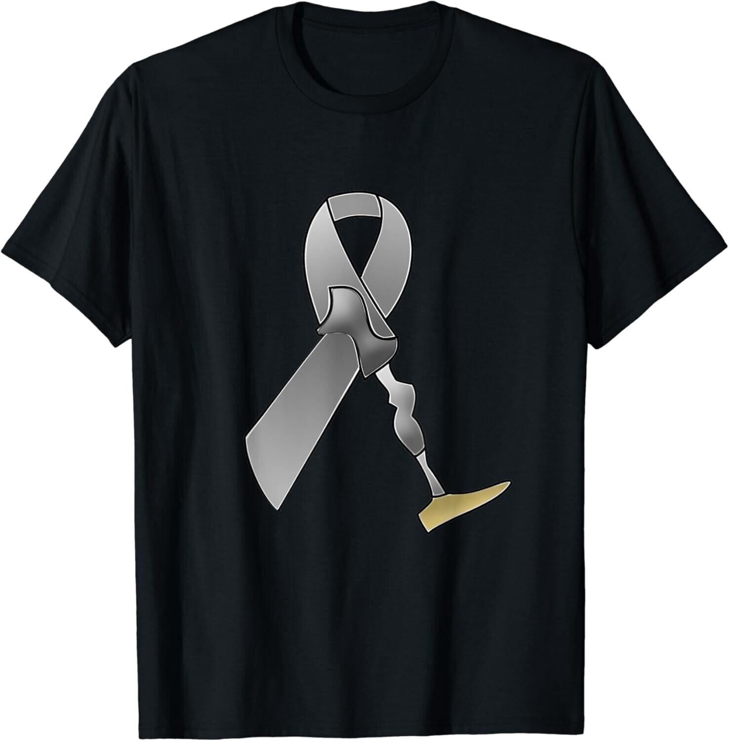 Ampu-Tees by Alondra Amputee Ribbon Gift Unisex T-Shirt-L - Walmart.com