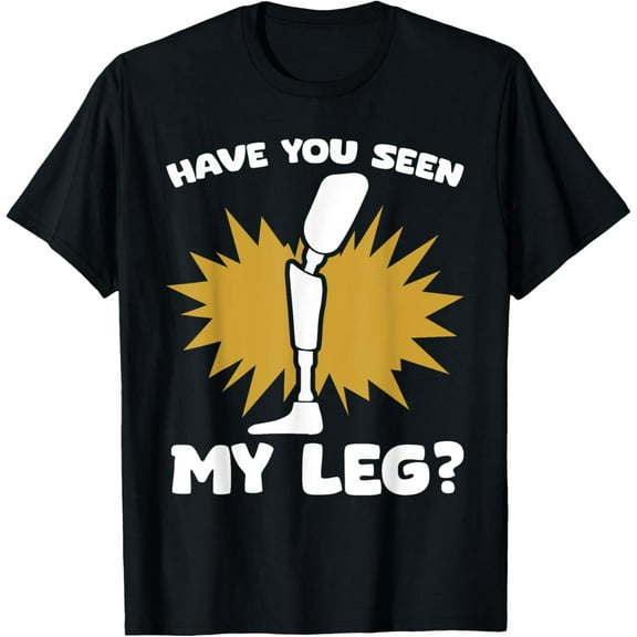 Amputation Surgery Prosthetic Leg Disability Amputated Leg T-Shirt100% cotton