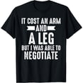 thumbnail image 1 of Amputee Able To Negotiate Funny Leg Amputee Awareness T-Shirt, 1 of 3