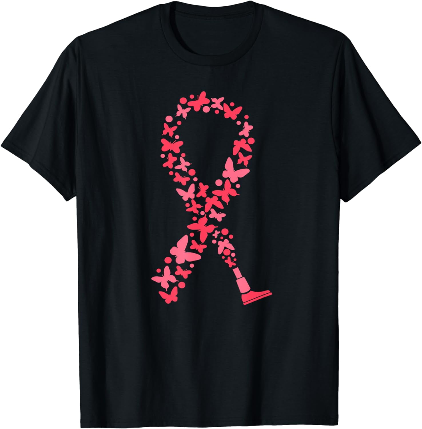 Amputee Awareness Ribbon Handicap Prosthetic Leg Amputation T-Shirt ...