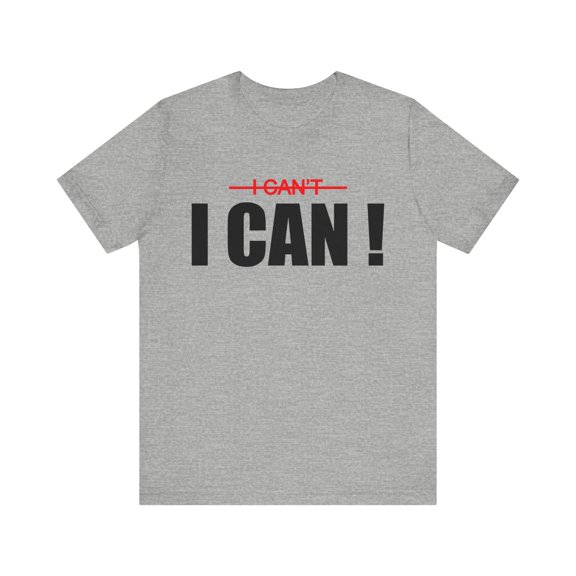 Amputee Humor TShirt “Cant I can” Crew Neck