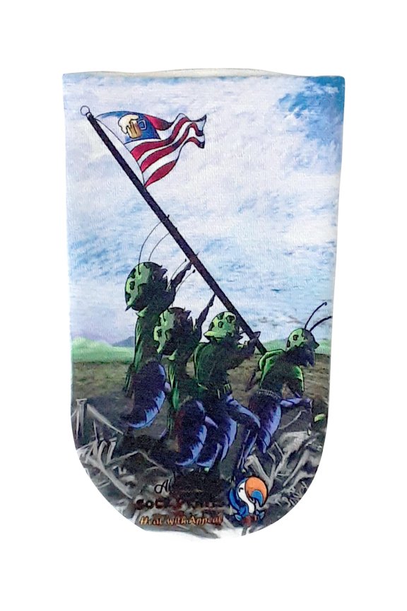 Amputee Sock, Army Ants Hoist American Flag, 3Ply stump sock