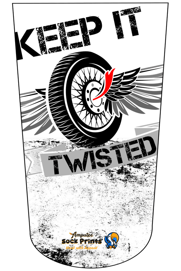 Amputee Sock "Keep it Twisted V1"