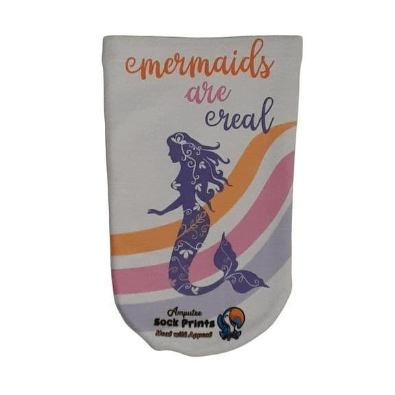 Amputee Sock, Mermaids Are Real V1, 3Ply stump sock
