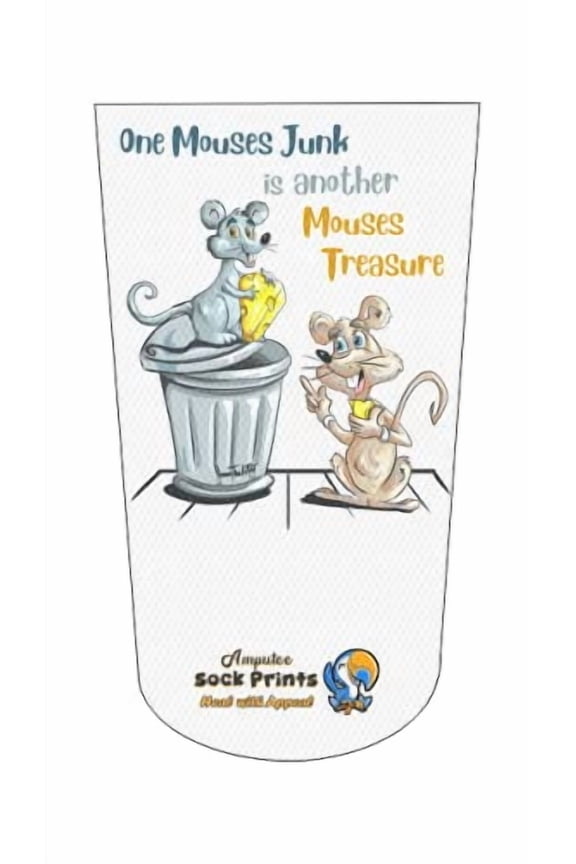 Amputee Sock, One Mouses Junk another Mouse Treasure, 3Ply stump sock