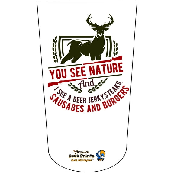 Amputee Sock, You see nature V1, 3Ply stump sock