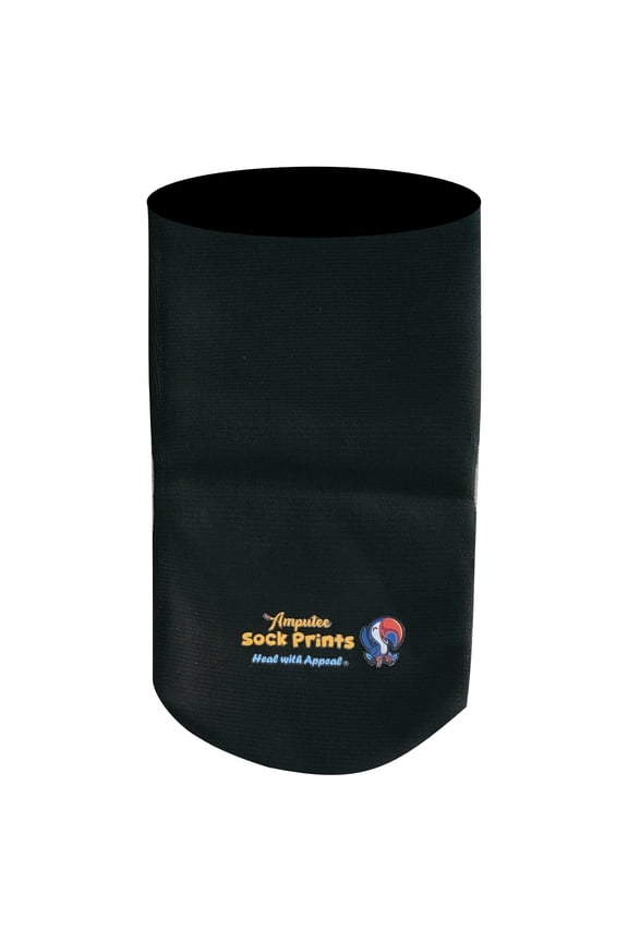 Amputee Sock, black 3ply stump sock
