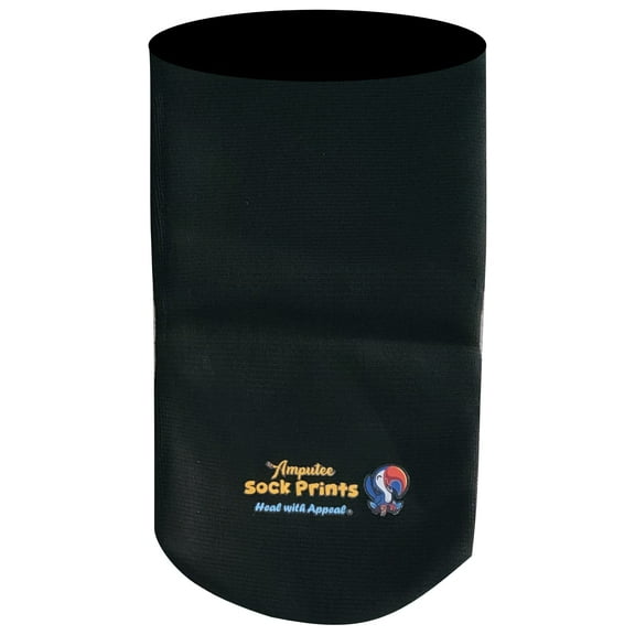 Amputee Sock, black 3ply stump sock