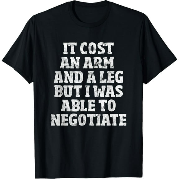 Amputee T-Shirt: Able To Negotiate Funny Leg Amputee Shirt