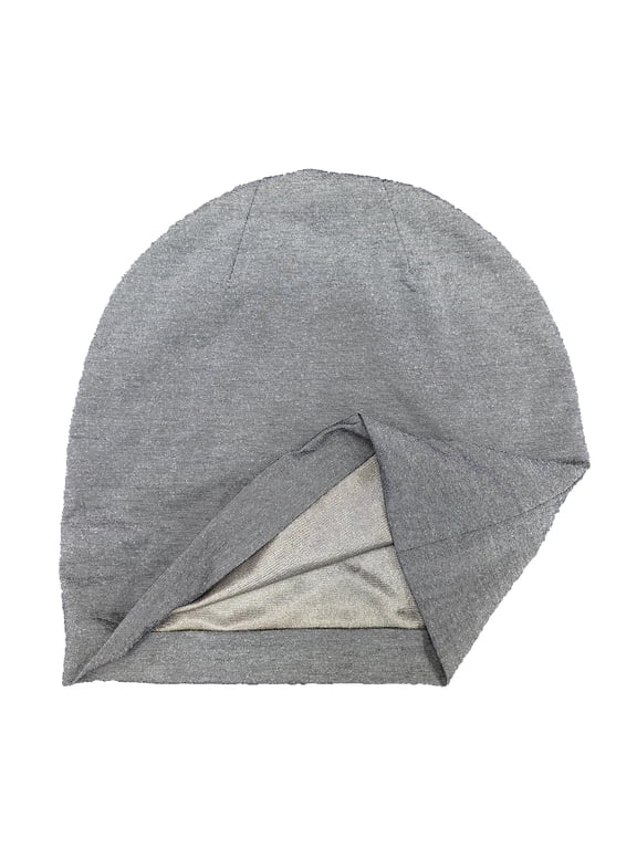 Faraday Hat, Anti-radiation Silver Fiber Beanie, Block WiFi 5G Signal, Protect against EMF/RF, Gray