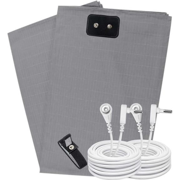 Amradield Gray Cotton and Silver Fibre Flat Bed Sheet, Twin Size