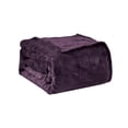 thumbnail image 1 of Amrani Bedcover Embossed Blanket, Soft Premium Microplush, Queen, Plum, 1 of 6