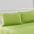 thumbnail image 1 of Amrapur Overseas 4-Piece Bright Solid Microfiber Adult Sheet Set, Green, Full, 1 of 4