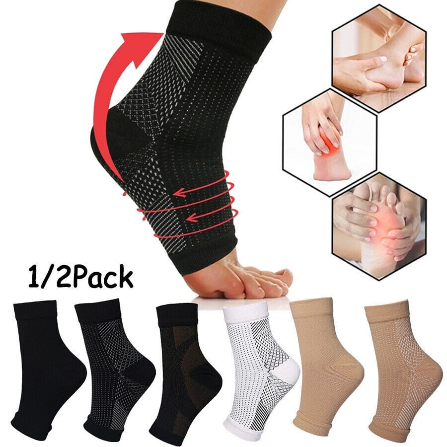 Amrelieve Soothe Socks Foot Ankle Brace Compression Support for Neuropathy Men&Women 1/2Pairs