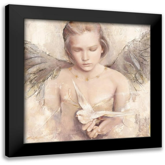 Amrhein, Elvira 12x12 Black Modern Framed Museum Art Print Titled - Reverie d ange