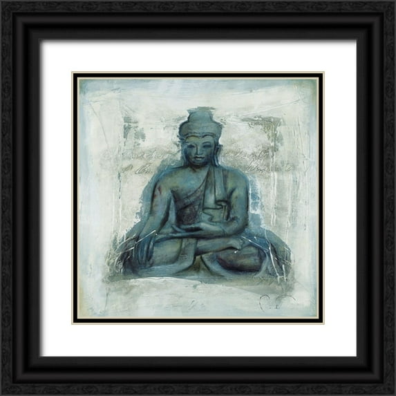 Amrhein, Elvira 12x12 Black Ornate Wood Framed with Double Matting Museum Art Print Titled - Hingabe