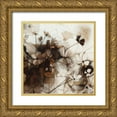 thumbnail image 1 of Amrhein, Elvira 12x12 Gold Ornate Wood Framed with Double Matting Museum Art Print Titled - Le jardin de Tara II, 1 of 4