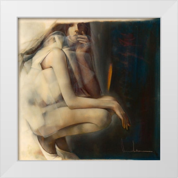 Amrhein, Elvira 12x12 White Modern Wood Framed Museum Art Print Titled - Sommernachttraum