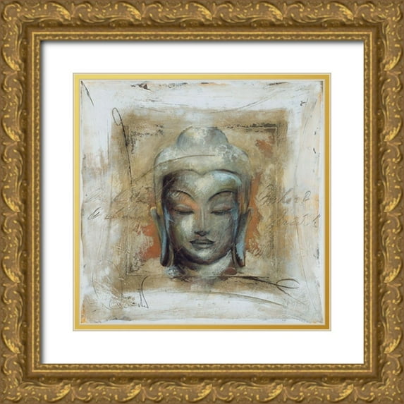 Amrhein, Elvira 15x15 Gold Ornate Wood Framed with Double Matting Museum Art Print Titled - Innerer Friede