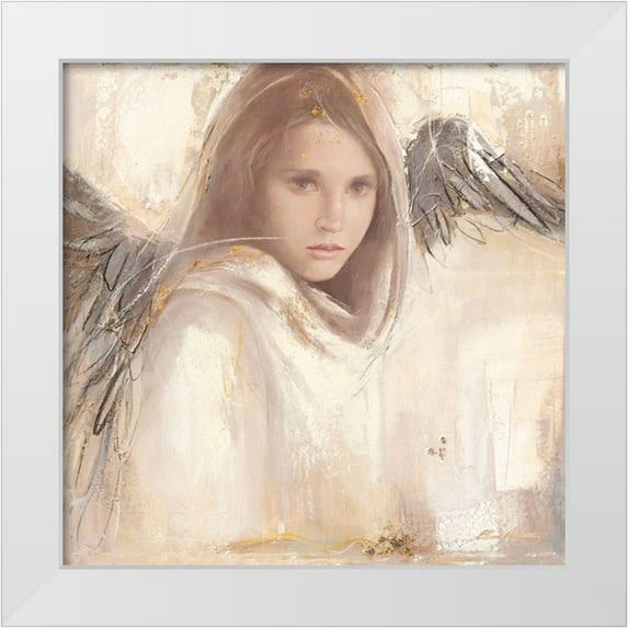Amrhein, Elvira 26x26 White Modern Wood Framed Museum Art Print Titled - L ange rebelle