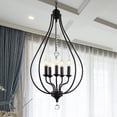 thumbnail image 1 of Amriana 5-Light 18-Inch Antique Bronze Cage Pendant, 1 of 2