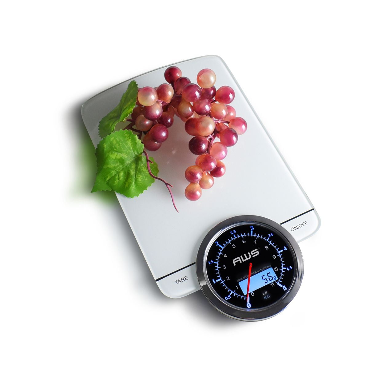 American Weigh Scales Vanilla Series Kitchen Scale High Precision Large  Backlit LCD Display 11LB Capacity