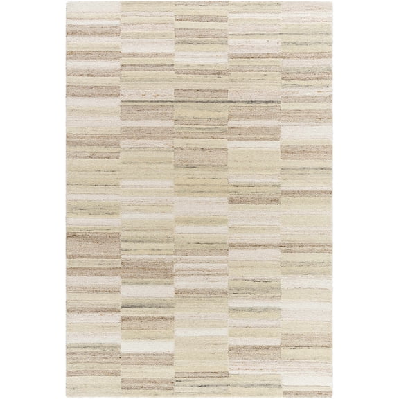 BoutiqueRugs Amrita Geometric, Traditional, Transitional Area Rug - Ivory, Sandstone, Beige - 2' x 3'