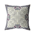 thumbnail image 1 of Boho Frame Suede Blown and Closed Pillow Gray 16"x16", 1 of 4
