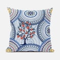 thumbnail image 1 of Amrita Sen Boho Mandala Plant Throw Pillow in White Yellow Blue Red 16x16, 1 of 5