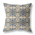 thumbnail image 1 of Amrita Sen Broadcloth Zippered Pillow With Brown Blue CAPL253BrCDSZP16x16, 1 of 5