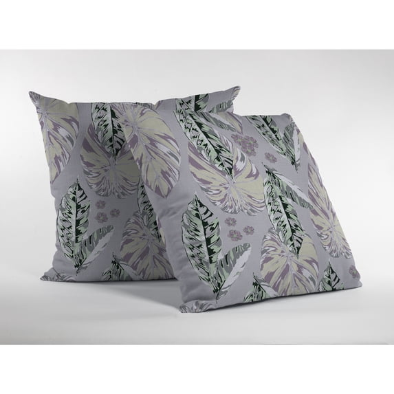 Amrita Sen Broadcloth Zippered Pillow With Purple Finish CAPL103BrCDS-ZP-18x18