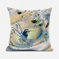 thumbnail image 1 of Curious Humming Bird Indoor/Outdoor Pillow with Removable Cover in Yellow Orange16x16, 1 of 5