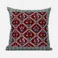 thumbnail image 1 of Mughal Art Indoor/Outdoor Pillow in Red Gray Yellow 16x16, 1 of 4