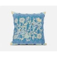 thumbnail image 1 of Amrita Sen Designs  16 x 16 in. Pond Peacock Broadcloth Indoor & Outdoor Zippered Pillow - Blue, Gold & Green, 1 of 5
