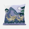 thumbnail image 1 of Amrita Sen Reindeer Herd Throw Pillow with Removable Cover in Brown Blue Green 16x16, 1 of 5