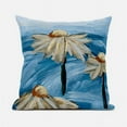 thumbnail image 1 of Amrita Sen Designs  18 x 18 in. Hawaii Floral Oil Duo Broadcloth Indoor & Outdoor Zippered Pillow - White & Green, 1 of 4