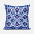 thumbnail image 1 of Amrita Sen Designs  18 x 18 in. Mandala Floral Tiles Suede Zippered Pillow with Insert - Blue & Purple, 1 of 6