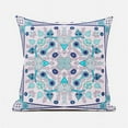 thumbnail image 1 of Amrita Sen Designs  18 x 18 in. Paisley Leaf Geo Duo Suede Zippered Pillow with Insert - Multi Color, 1 of 4