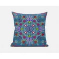 thumbnail image 1 of Amrita Sen Designs  18 x 18 in. Paisley Pattern Square Broadcloth Indoor & Outdoor Zippered Pillow - Dark Muted Blue, Pink & Green, 1 of 7