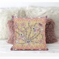 thumbnail image 1 of Amrita Sen Designs CAPL635FSDS-BL-18x18 18 x 18 in. Pond Peacock Suede Blown & Closed Pillow - Multi Color, 1 of 5