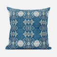 thumbnail image 1 of Carnival Geo Indoor/Outdoor Pillow with Removable Cover in Off-White Blue20x20, 1 of 5