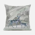 thumbnail image 1 of Amrita Sen Curious Deer Throw Pillow in Gray Green 20x20, 1 of 5