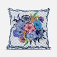 thumbnail image 1 of Amrita Sen Flowers Throw Pillow in White Blue 20x20, 1 of 5