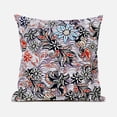 thumbnail image 1 of Amrita Sen Flying Floral Paisley Throw Pillow in Purple Black Red 20x20, 1 of 5
