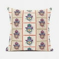 thumbnail image 1 of Amrita Sen Designs  20 x 20 in. Hamsa Hand Paisley Duo Broadcloth Indoor & Outdoor Zippered Pillow - Off White & Red, 1 of 6