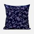 thumbnail image 1 of Amrita Sen Designs  20 x 20 in. Leaf Art Broadcloth Indoor & Outdoor Blown & Closed Pillow - Indigo, Grey & Purple, 1 of 5