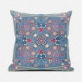 thumbnail image 1 of Amrita Sen Designs  20 x 20 in. Paisley Leaf Geo Duo Broadcloth Indoor & Outdoor Zippered Pillow - Multi Color, 1 of 5