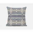 thumbnail image 1 of Amrita Sen Designs  20 x 20 in. Sephalina Paisley Leaves Broadcloth Indoor & Outdoor Zippered Pillow - Beige, Blue & White, 1 of 6
