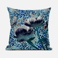 thumbnail image 1 of Three Roses with Butterfly Indoor/Outdoor Fabric Pillow Zipped -White Blue20", 1 of 5