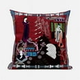 thumbnail image 1 of Amrita Sen Designs  26 x 26 in. Empress Hall Broadcloth Indoor & Outdoor Zippered Pillow - Red, Pink & Brown, 1 of 4